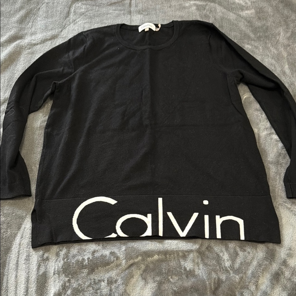 Calvin Klein Black Knit Top